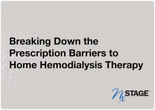 Breaking Down the Prescription Barriers to Home Haemodialysis